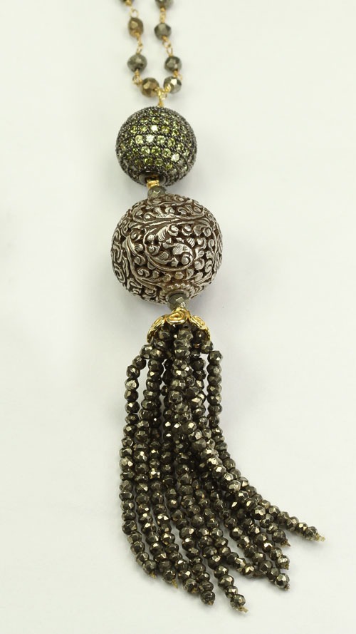 Chalco Pyrite Pendant Necklace