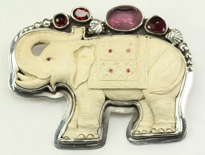 Hand-Carved Fossilized Mammoth Ivory