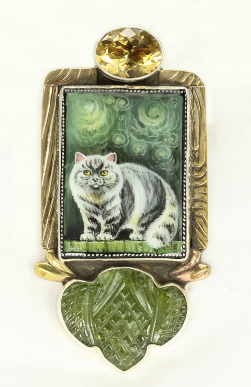Catnip Reverie Pin-Pendant