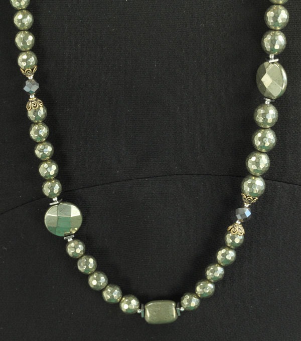 Chalco Pyrite Long Necklace
