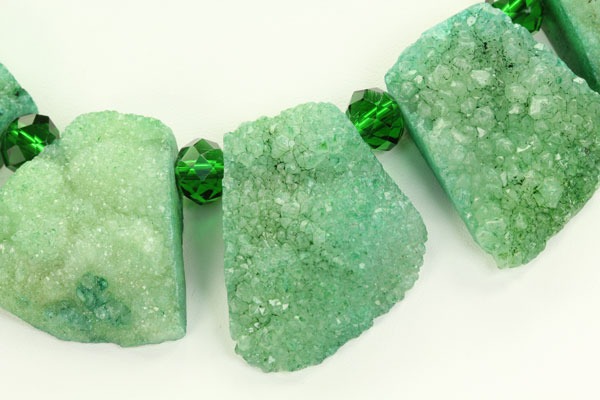 Spectacular Green Drusy Collar