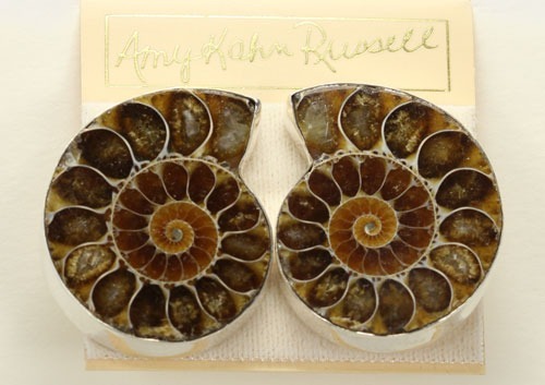 Ammonite Fossil Pin-Pendant