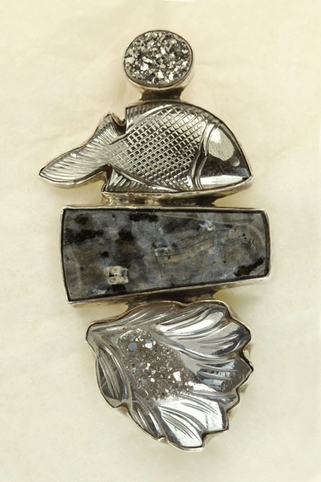 Norwegian Moonstone Pin-Pendant