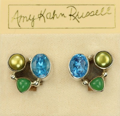 Petite Gemstone Clip Earrings