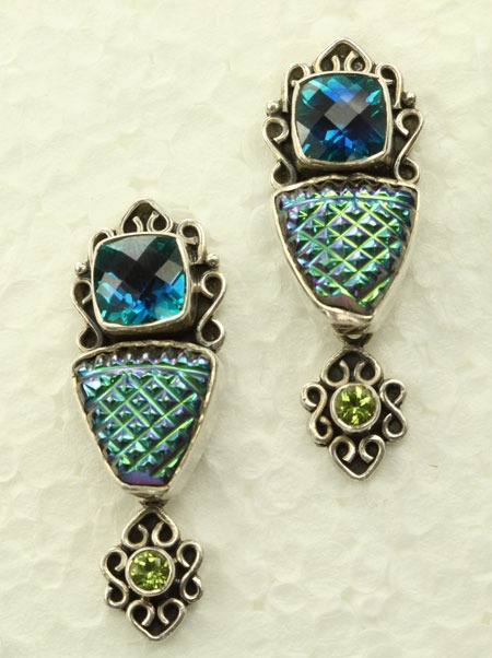 Titanium Crystal Post Earrings