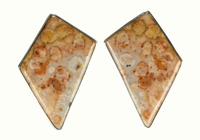 Jasper Clip Earrings--COORDINATING NECKLACE