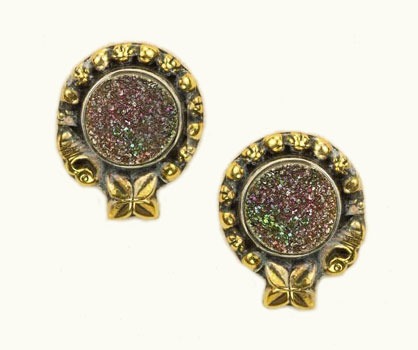 Petite Drusy Post Earrings