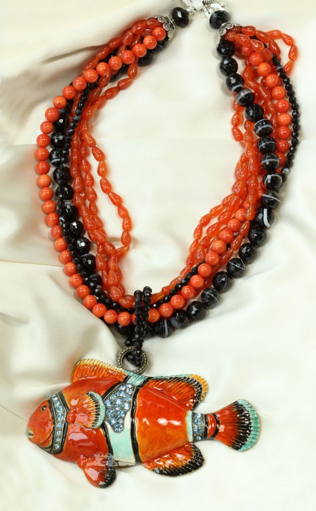 Enamel Fish Necklace