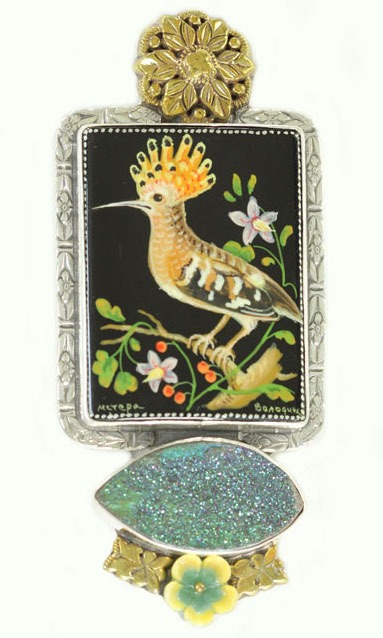 Exotic Bird Pin-Pendant