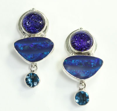 Opal Post Earrings