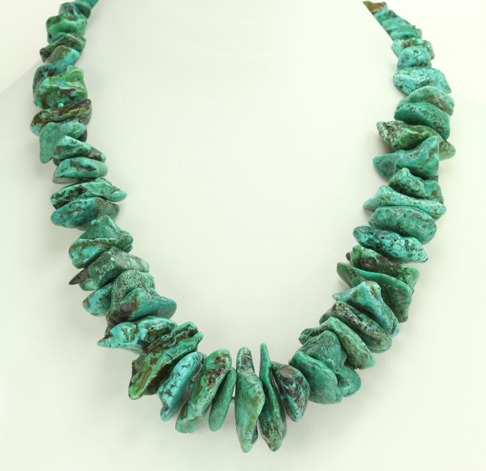 Tapering Turquoise Statement Necklace