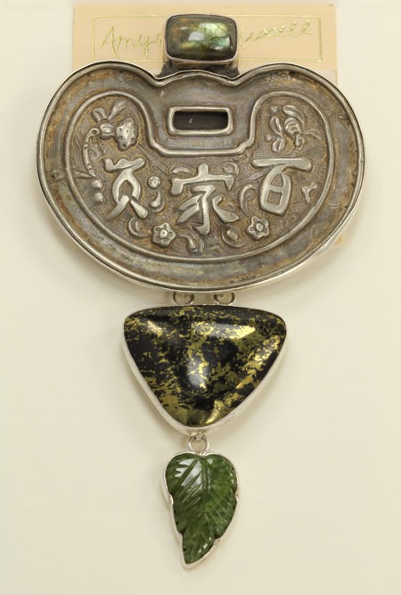 Antique Chinese Silver Pin-Pendant
