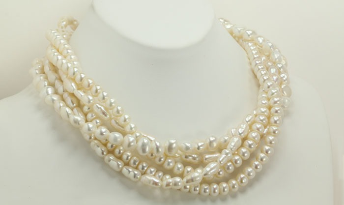 Fresh Water Pearl Multi-Strand Necklace