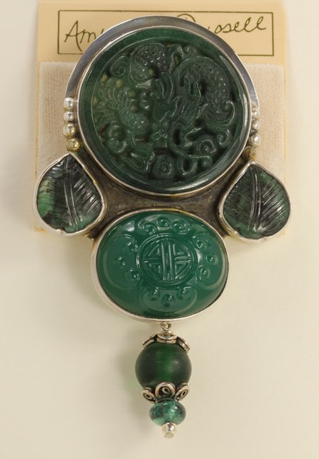 Hand Carved Dragon Pin-Pendant