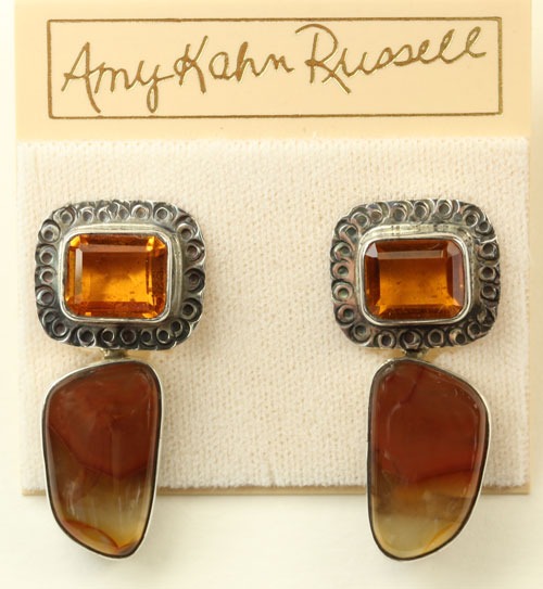Montana Agate Post Earrings