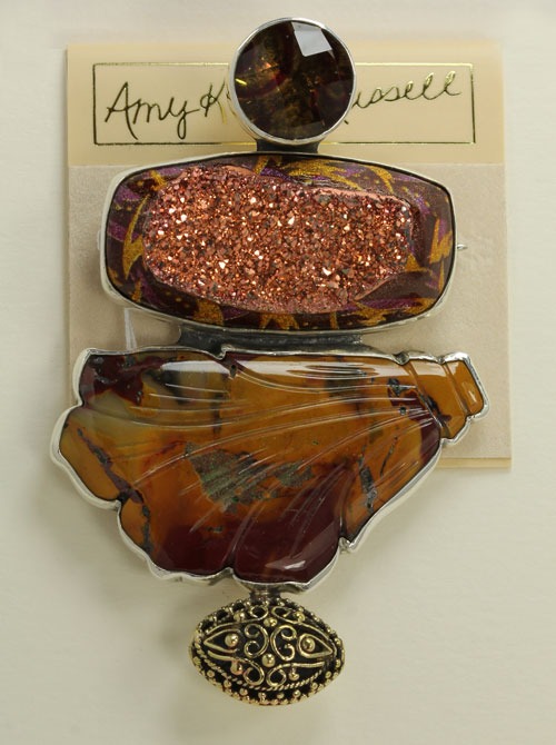 Mookite Jasper Pin-Pendant