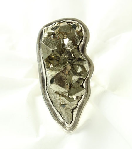 Chalco Pyrite Statement Ring