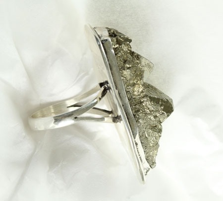 Chalco Pyrite Statement Ring