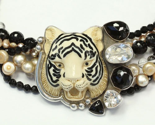 Multi-Strand Necklace with Magnetic Clasp