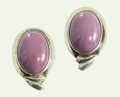 Phosphosiderite Clip Earrings