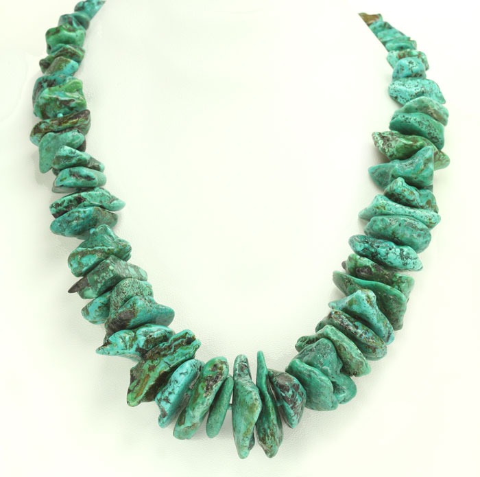 Tapering Turquoise Statement Necklace