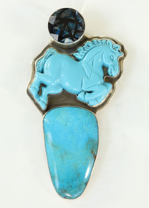 Turquoise Carousel Horse
