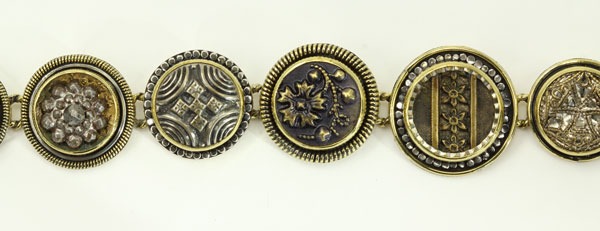 Vintage Petite Button Adjustable Bracelet