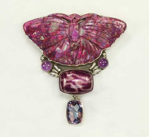 Carved Butterfly Pin-Pendant