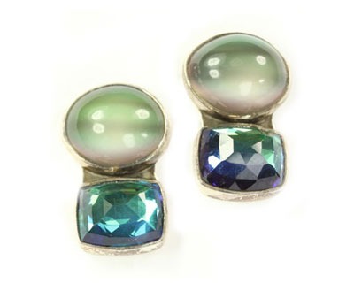 Amy Kahn Russell Moonstone Post Earrings