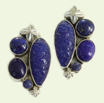 Lapis & Sodalite Post Earrings