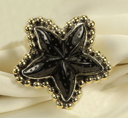 Amy Kahn Russell Black Onyx Starfish Ring