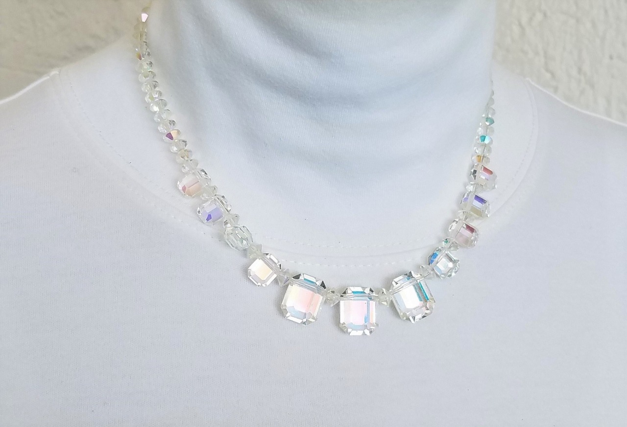 Vintage Crystal Necklace 