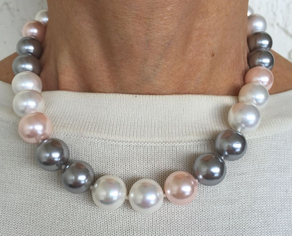 14mm Mabe Shell Pearl Necklace