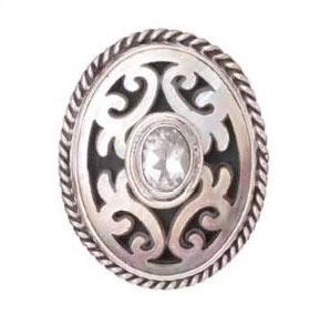 Echo of the Dreamer Gray Mother of Pearl Large Statement Ring