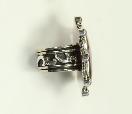 Mars & Valentine Antique English Porcelain Statement Ring