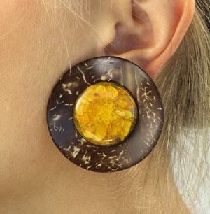 Nature Bijoux Mangkono Large Clip Earrings