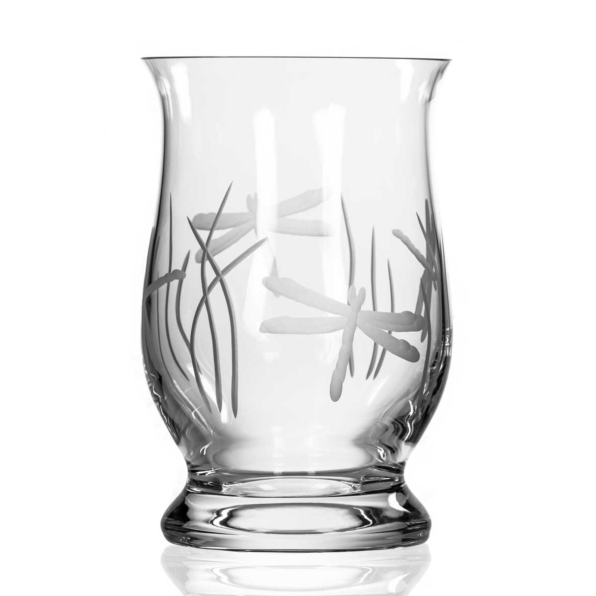 Rolf Glass Dragonfly Candle Hurricane Shade