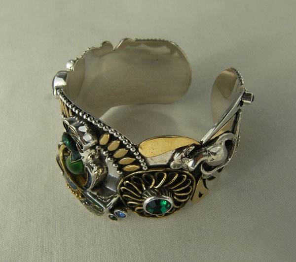 Mars & Valentine Majestic Peacock Cuff
