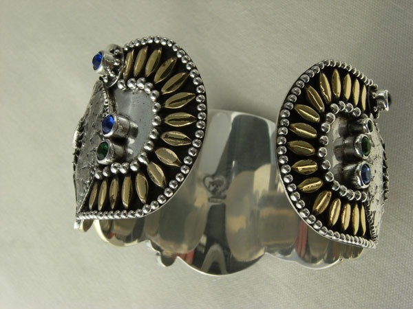 Mars & Valentine Majestic Peacock Cuff