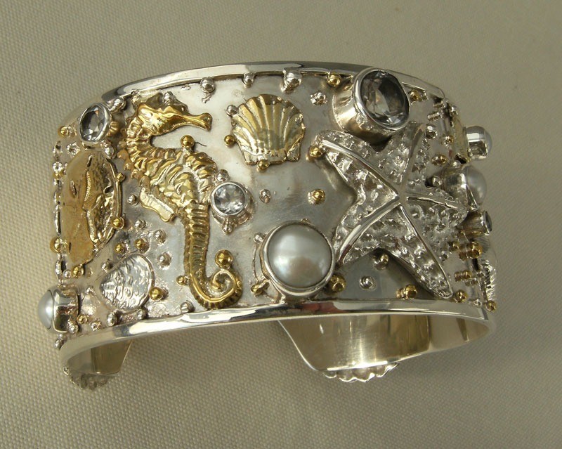 Mars & Valentine Sterling Silver Botticelli Cuff