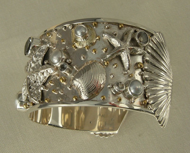 Mars & Valentine Sterling Silver Botticelli Cuff