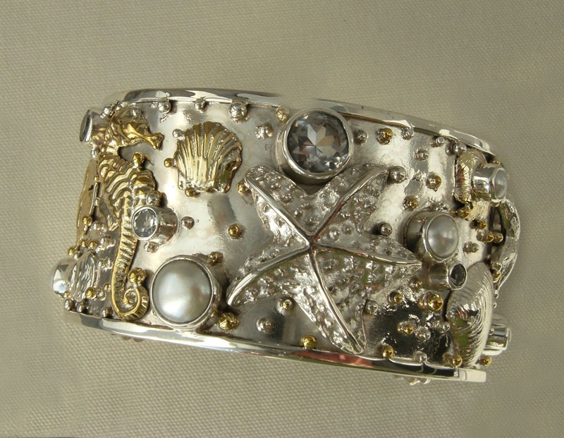 Mars & Valentine Sterling Silver Botticelli Cuff