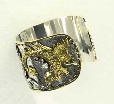 Dragon Cuff with Pearls--ORIGINALLY $685.00