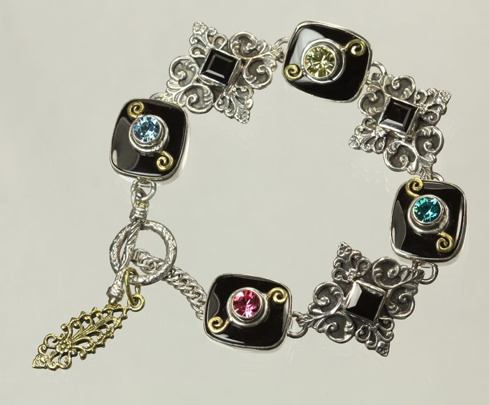 Black Onyx Teardrop Post Dangles