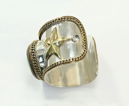 Mars & Valentine Antique Compass Statement Cuff