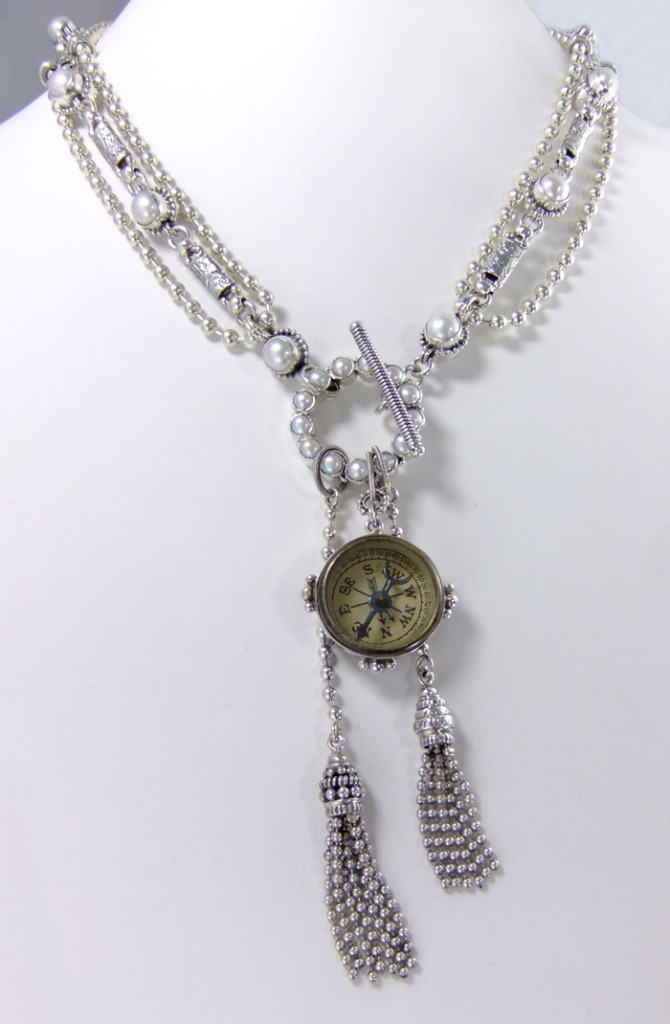 Antique Victorian Compass Necklace