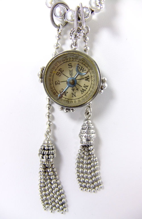 Antique Victorian Compass Necklace