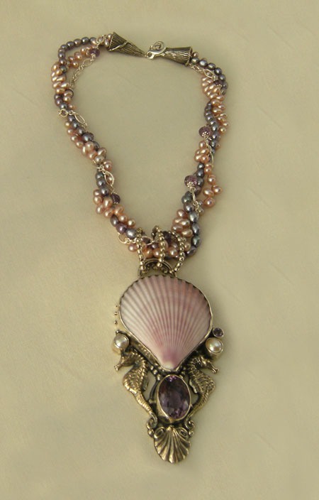 Mars & Valentine Lavender Sea Goddess Necklace