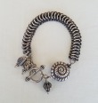 Amy Kahn Russell Sterling Silver Bracelet  8.75" long
