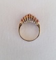 Ruby & Diamond Ring in 14k Gold   SIZE 6